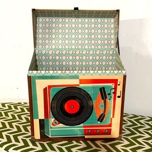 Vinyl Records storage box vintage retro fun